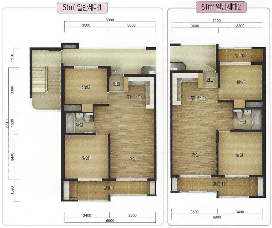 구미도산 국민임대주택 평면도 51형 구미도산 국민임대주택 평면도 51형