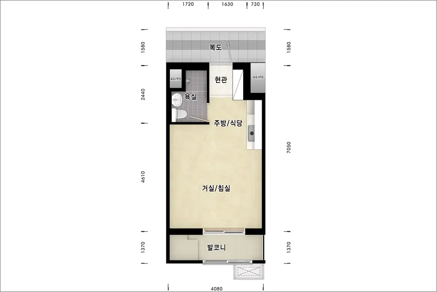 창원자은3 A1블록 영구임대주택 평면도 24A형 창원자은3 A1블록 영구임대주택 평면도 24A형